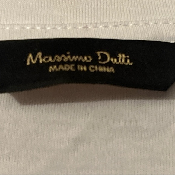 Massimo Dutti Female Shirt White Size Medium Designer Fit - Picture 4 of 6